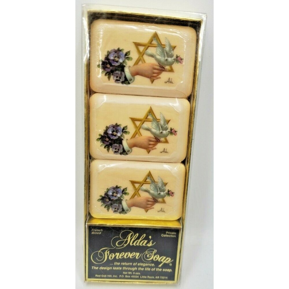 ALDA’S Forever Soap Private Collection French Milled - Star of David, Dove Vtg